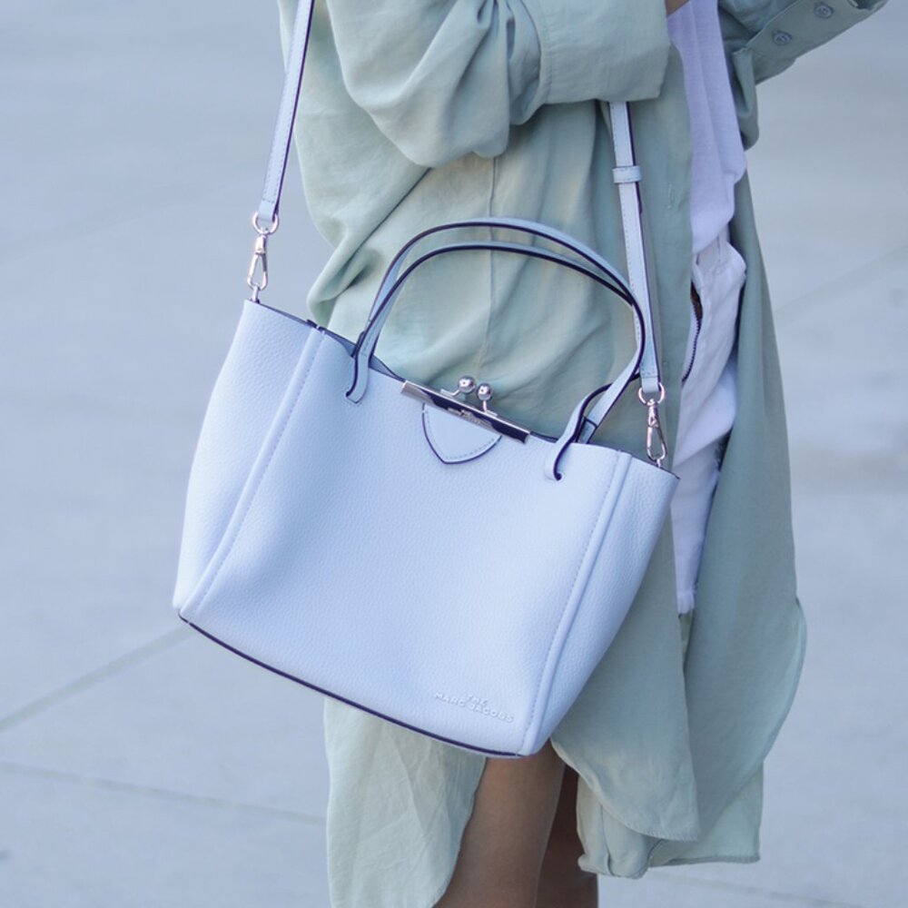 NWT - Marc Jacobs The Kiss Lock tote bag - Blue mist💧💧 - Picture 2 of 7